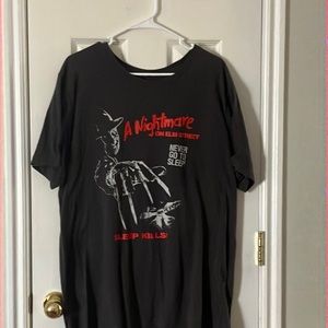 Comfy gray Nightmare On Elm Street T-Shirt!
